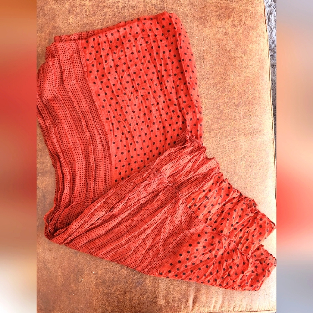 Orange and Black Scarf - Picture 1 of 4